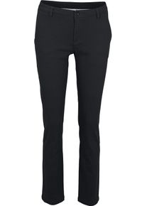 Heine Damen Röhrenhose, schwarz, Gr. 46, unifarben, 98% Baumwolle, 2% Elasthan, Hosen
