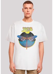 F4NT4STIC Herren T-Shirt "YES Dragonfly Tour V1", weiß, casual, Gr. XS, Obermaterial: 100% Baumwolle, Shirts, Premium Qualität