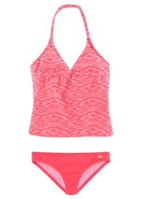 Venice Beach Kinder Tankini, weiß, Gr. 122, Melange-Effekt, Polyamid, Bikini-Sets, verstellbare Träger, unifarbene Hose