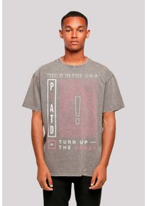 F4NT4STIC Herren T-Shirt "Panic At The Disco Turn Up The Crazy", grau, casual, Gr. XXL, Obermaterial: 100% Baumwolle, Shirts, Premium Qualität