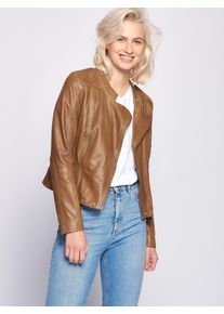 Maze Damen Lederjacke "Chrystal", braun, Gr. XL, Obermaterial: 100% Lammleder / Futter: 100% Polyester, Jacken