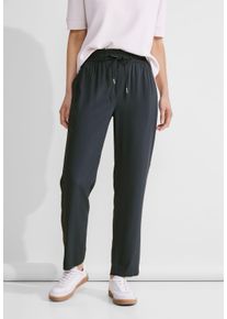 Street One Damen Röhrenhose, grau, casual, Gr. 40, unifarben, Stoff, 100% Viskose, Hosen, Middle Waist