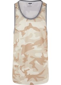 Urban Classics Damen Tanktop "Urban Classics Herren Camo Mesh Tanktop", braun, Gr. M, 100% Polyester, Tops