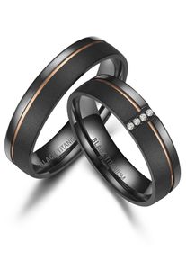 MARRYA Damen Trauring "BLACK TITANIUM by MARRYA", 66, Titan, schwarz, Titan, Fingerringe
