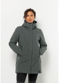 Jack Wolfskin Damen Funktionsmantel "SALIER COAT", grün, Gr. XS, Obermaterial: 100% Polyester; Kontrast: 75% Polyamid, 25% Elastan; Futter: 100%