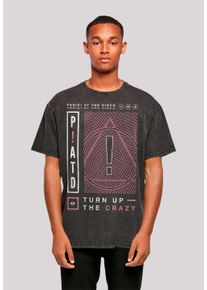 F4NT4STIC Herren T-Shirt "Panic At The Disco Turn Up The Crazy", schwarz, casual, Gr. S, Obermaterial: 100% Baumwolle, Shirts, Premium Qualität