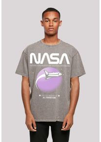 F4NT4STIC Herren T-Shirt "NASA Shuttle Orbit", grau, casual, Gr. M, Obermaterial: 100% Baumwolle, Shirts, Print