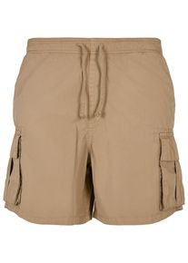 Urban Classics Herren Stoffhose "Urban Classics Herren Short Cargo Shorts", beige, Gr. M, unifarben, 100% Baumwolle, Hosen