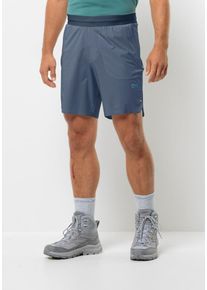 Jack Wolfskin Herren Shorts "PRELIGHT CHILL SHORTS M", blau, Gr. M, OBERSTOFF: 86% POLYAMID, 14% ELASTHAN; Futter: 100% POLYESTER, Hosen