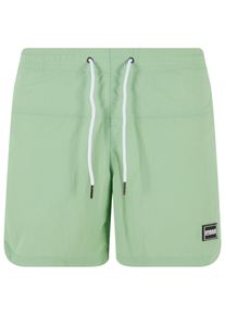 Urban Classics Herren Badeshorts "Urban Classics Herren Block Swim Shorts", grün, Gr. XL, 100% Polyamid, Badehosen