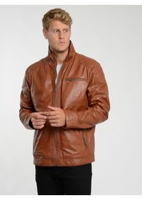 JCC Herren Lederjacke "3102231", braun, Gr. 48, Oberstoff: 100% Lammleder / Innenfutter oben: 100% Polyester / Innenfutter unten: 100% Baumwolle /
