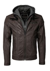 JCC Herren Lederjacke "310-19-222", braun, Gr. 50, Oberstoff: 100% Lammleder; Innenmaterial: 100% Polyester; Einsatz: 100% Baumwolle; Ärmelfutter: