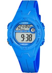 Calypso Watches Kinder Chronograph "Junior Collection", blau, Armbanduhren, Kinderuhr, Quarzuhr, Armbanduhr, digital, Datum, Stoppfunktion