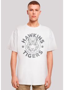 F4NT4STIC Herren T-Shirt "Stranger Things Hawkins Grey Tiger", weiß, casual, Gr. XXXL, Obermaterial: 100% Baumwolle, Shirts, Premium Qualität