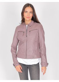 Maze Damen Lederjacke "31Ryana", lila, Gr. XXXL, Obermaterial: 100% Leder, Lamm / Futter: 100% Baumwolle / Ärmelfutter: 100% Polyester, Jacken