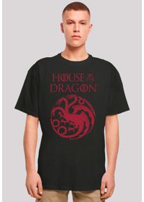 F4NT4STIC Herren T-Shirt "House Of The Dragon Targaryen Crest Logo", schwarz, casual, Gr. XXL, Obermaterial: 100% Baumwolle, Shirts, Premium Qualität