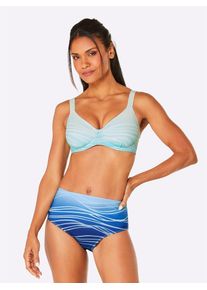 feel good Damen Balconette-Bikini, blau, Gr. 38, Elasthan, Polyamid, Bikini-Sets