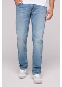 CAMP DAVID Herren Comfort-fit-Jeans, blau, casual, Gr. 36, Abriebeffekte, Material: 99% Baumwolle, 1% Elasthan, Zusatz: Enthält nichttextile Teile