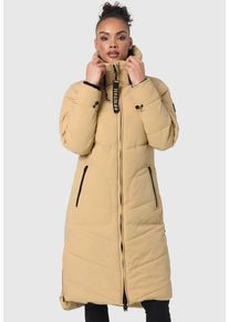 Marikoo Damen Winterjacke "Benikoo", beige, Gr. S, Obermaterial: 92% Nylon, 8% Elasthan; Futter: 100% Polyester; Wattierung: 100% Polyester;
