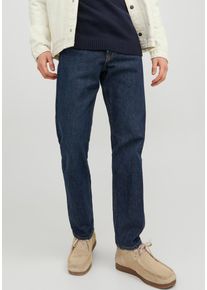 Jack & Jones JACK & JONES Herren Loose-fit-Jeans "JJICHRIS JJORIGINAL SBD 921 SN", blau, modisch, Gr. 32, Abriebeffekte, Denim/Jeans, Obermaterial: 100%