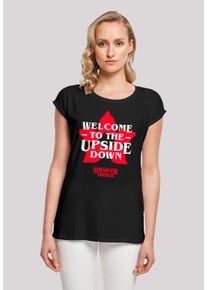 F4NT4STIC Damen T-Shirt "Stranger Things Upside Down Dreams", schwarz, casual, Gr. XS, Obermaterial: 100% Baumwolle, Shirts, Premium Qualität