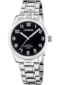 Calypso Watches Herren Quarzuhr "Basic", silber, Armbanduhren, Armbanduhr, Herrenuhr, Edelstahlarmband, analog