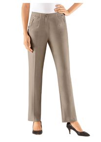COME ON Damen Bügelfaltenhose, grau, Gr. 195, meliert, unifarben, 65% Polyester, 32% Viskose, 3% Elasthan, Hosen