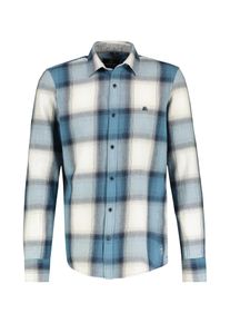Lerros Herren Karohemd "Lerros Langarmhemd, kariert", blau, Gr. 4XL, 100% Baumwolle, Hemden