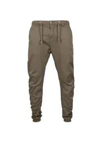 Jogginghose Urban Classics "Urban Classics Herren Stretch Jogging Pants" Gr. XL, US-Größen, grün (olive) Herren Hosen