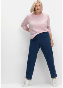 Große Größen Jeans in Karottenform, mit Stretchbund Gr. 44 blau von sheego für Damen