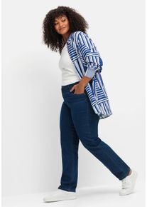 Große Größen Schmale Jeans in Five-Pocket-Form, mit Formbund Gr. 40 blau von sheego für Damen