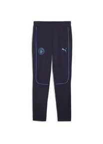 Sporthose Puma "Manchester City Casuals Hose Herren" Gr. XL, Normalgrößen, blau (new navy magic blau) Herren Hosen