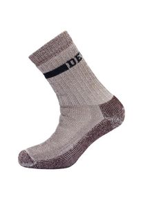 Wandersocken DEVOLD Outdoor Heavy Sock Damen (Gr 35-37 |braun/grau)