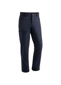 Softshellhose Maier Sports "Adakit M" Gr. 48, Normalgrößen, blau (dunkelblau) Herren Hosen Trekkinghose, atmungsaktive Outdoorhose, Regular Fit