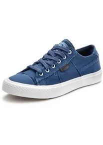 Sneaker ELBSAND Gr. 39, blau (navy) Damen Schuhe Schnürhalbschuh, Freizeitschuh aus Textil, Used-Look VEGAN