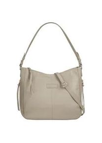 Shopper Bruno Banani Gr. B/H/T: 35cm x 28cm x 13cm onesize, beige Damen Taschen echt Leder