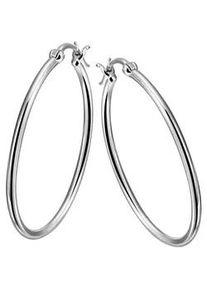 Paar Creolen Firetti "Schmuck Geschenk Silber 925 zeitlos Basic rhodiniert" Ohrringe Gr. Silber 925 (Sterlingsilber), silberfarben Damen