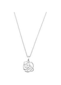 Kette mit Anhänger Amor "Rose, 2034105" Halsketten Gr. Silber 925 (Sterlingsilber), L: 45cm B: 1,2mm, silberfarben Damen