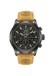 Chronograph Timberland "HAMPTON HARBOUR" Armbanduhren braun (hellbraun) Herren Quarzuhr, Armbanduhr, Herrenuhr, Lederarmband, Stoppfunktion, Datum