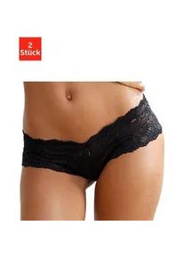 Panty Vivance Gr. 48/50, schwarz Damen Unterhosen aus elastischer Spitze, sexy Dessous