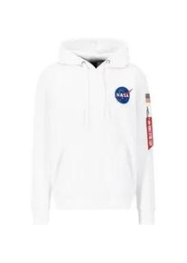 Hoodie Alpha Industries "Alpha Industries Men - Hoodies Space Shuttle Hoodie" Gr. 3 XL, weiß Herren Sweatshirts