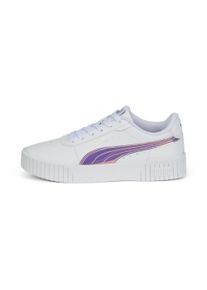 Puma Kinder Sneaker "Carina 2.0 Holo Sneakers Mädchen", Gr. 35,5, grau, Obermaterial: Synthetik, Textil; Futter: Textil; Innensohle: Textil;
