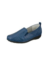 Natural Feet Damen Slipper "Clea", Gr. 36, blau, Leder, elegant, Schuhe, aus weichem Hirschleder
