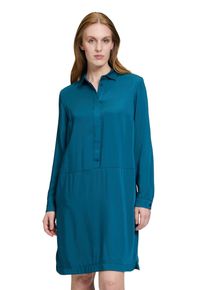 Betty Barclay Damen Hemdblusenkleid "Betty Barclay Hemdblusenkleid mit Knopfleiste", blau, modisch, Gr. 44, Obermaterial: 52% Polyester, 48%