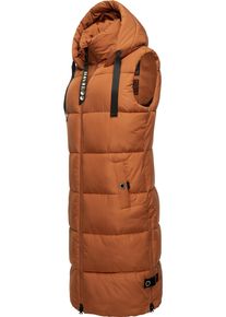 Navahoo Damen Steppweste "Schnuffelchen", braun, modisch, Gr. XL, Oberstoff: 100% Polyester; Futter: 100% Polyester; Wattierung: 100% Polyester,