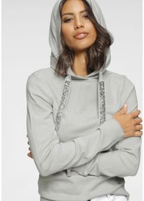 Laura Scott Damen Strickpullover, grau, feminin, Gr. 38, Strick, Obermaterial: 50% Viskose, 28% Polyester, 22% Polyamid, Pullover, mit Kapuze und