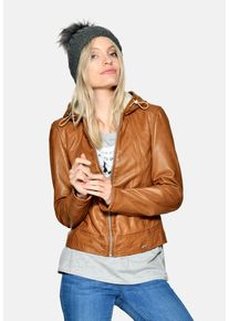 Maze Damen Lederjacke "Keys", braun, Gr. XL, Obermaterial: 100% Leder, Lamm / Futter: 100% Polyester, Jacken