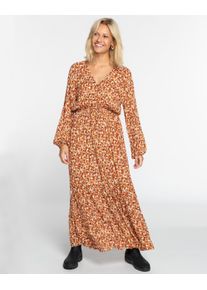 Billabong Damen Maxikleid "Good Day", braun, Gr. S, 100% Viskose, Kleider