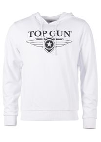 Top Gun Herren Kapuzenpullover "TG20201049", weiß, Gr. L, Obermaterial: 100% Baumwolle, Pullover