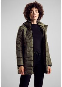 Street One Damen Steppmantel, grün, casual, Gr. 36, unifarben, Stoff, 100% Polyester, Mäntel